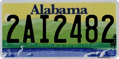 AL license plate 2AI2482