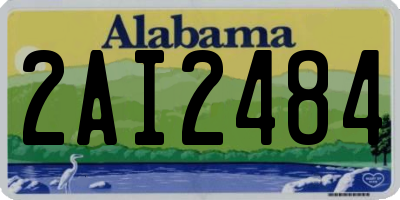 AL license plate 2AI2484