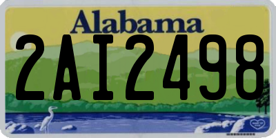 AL license plate 2AI2498