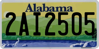 AL license plate 2AI2505