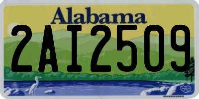 AL license plate 2AI2509