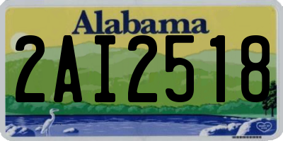 AL license plate 2AI2518