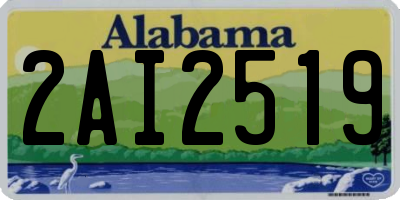 AL license plate 2AI2519