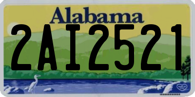 AL license plate 2AI2521