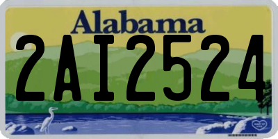 AL license plate 2AI2524