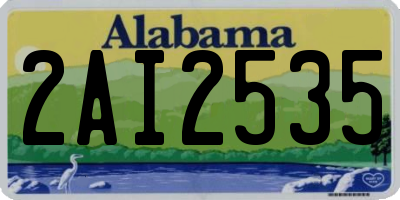 AL license plate 2AI2535