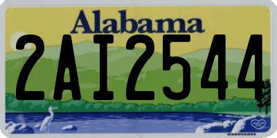 AL license plate 2AI2544