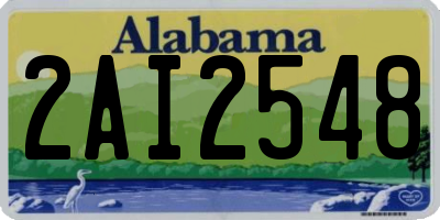 AL license plate 2AI2548