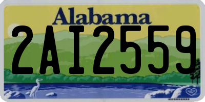 AL license plate 2AI2559