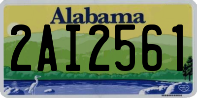 AL license plate 2AI2561