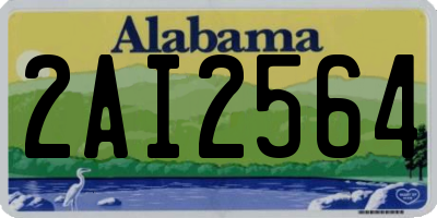 AL license plate 2AI2564