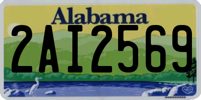 AL license plate 2AI2569