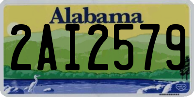AL license plate 2AI2579