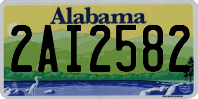 AL license plate 2AI2582