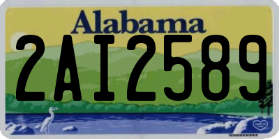 AL license plate 2AI2589