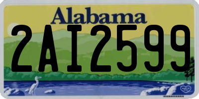AL license plate 2AI2599