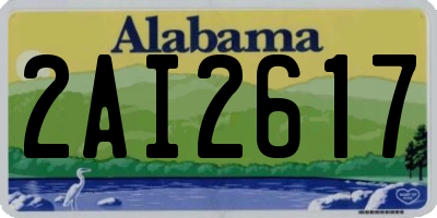 AL license plate 2AI2617