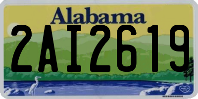 AL license plate 2AI2619