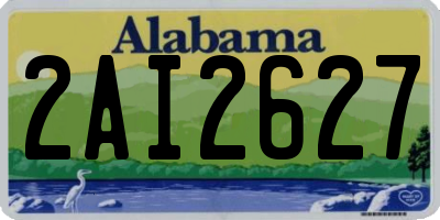 AL license plate 2AI2627