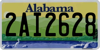 AL license plate 2AI2628