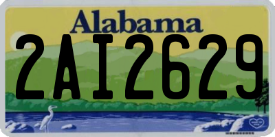 AL license plate 2AI2629