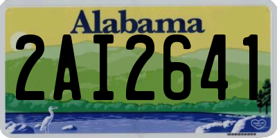 AL license plate 2AI2641