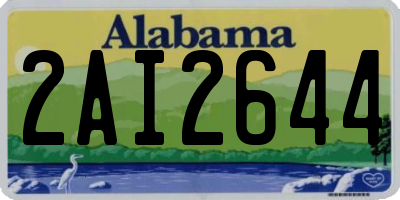 AL license plate 2AI2644