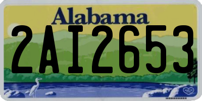 AL license plate 2AI2653