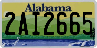 AL license plate 2AI2665