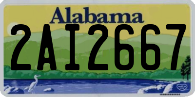 AL license plate 2AI2667