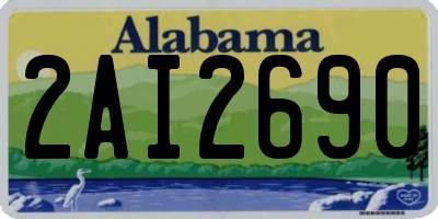 AL license plate 2AI2690
