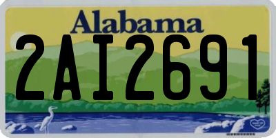 AL license plate 2AI2691