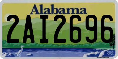 AL license plate 2AI2696