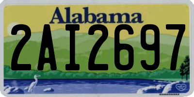 AL license plate 2AI2697