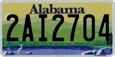 AL license plate 2AI2704