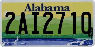 AL license plate 2AI2710