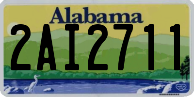 AL license plate 2AI2711