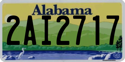 AL license plate 2AI2717