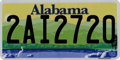 AL license plate 2AI2720
