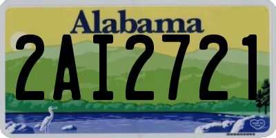 AL license plate 2AI2721