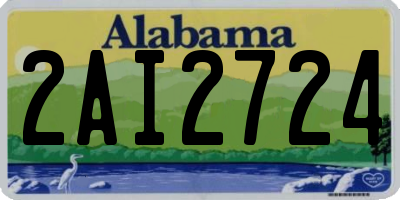 AL license plate 2AI2724