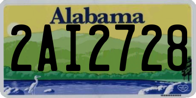 AL license plate 2AI2728