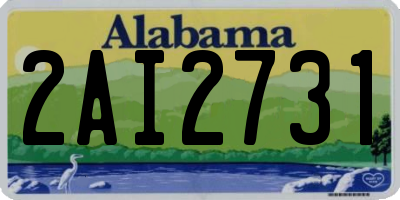 AL license plate 2AI2731