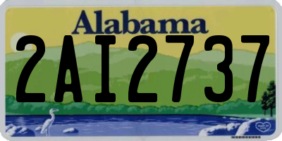 AL license plate 2AI2737