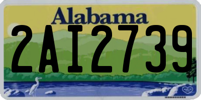 AL license plate 2AI2739