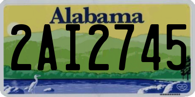 AL license plate 2AI2745