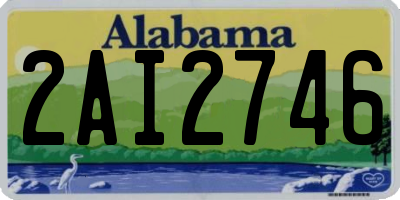 AL license plate 2AI2746
