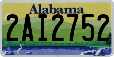 AL license plate 2AI2752