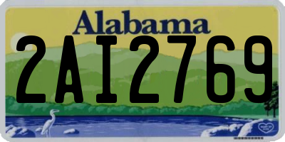 AL license plate 2AI2769
