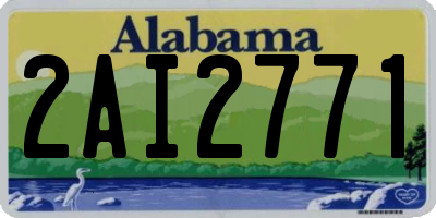 AL license plate 2AI2771